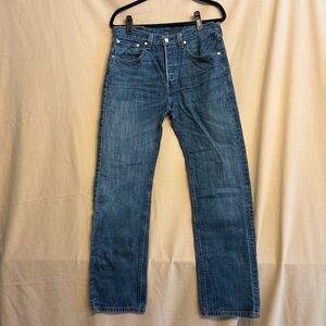 Levi's Men's Straight 501 32x34 Blue Jeans